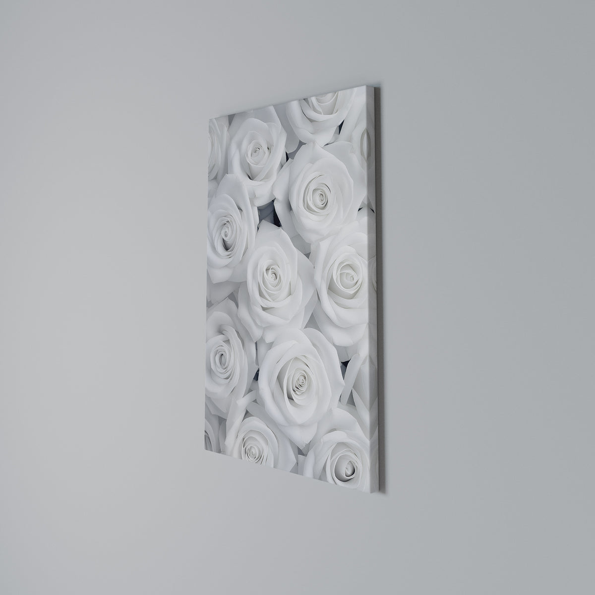 ELEGANCE IN WHITE Quadro em tela vertical