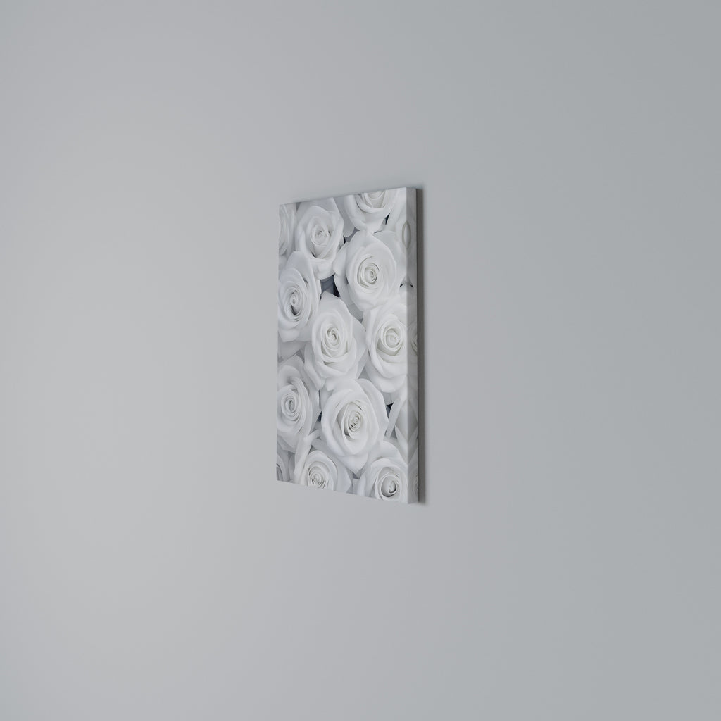 ELEGANCE IN WHITE Quadro em tela vertical