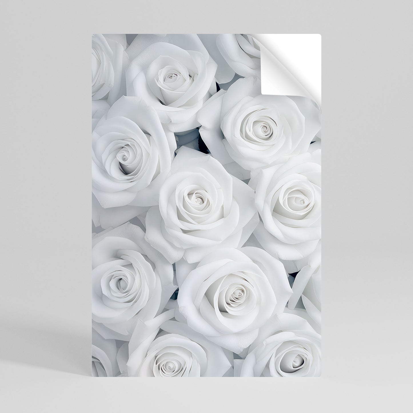 ELEGANCE IN WHITE Självhäftande Vertikal Poster