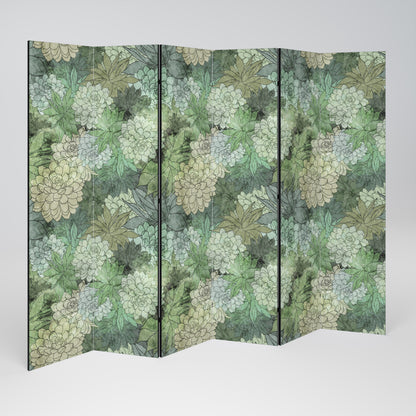 SUCCULENT CLUSTER Rumsavdelare 6 paneler