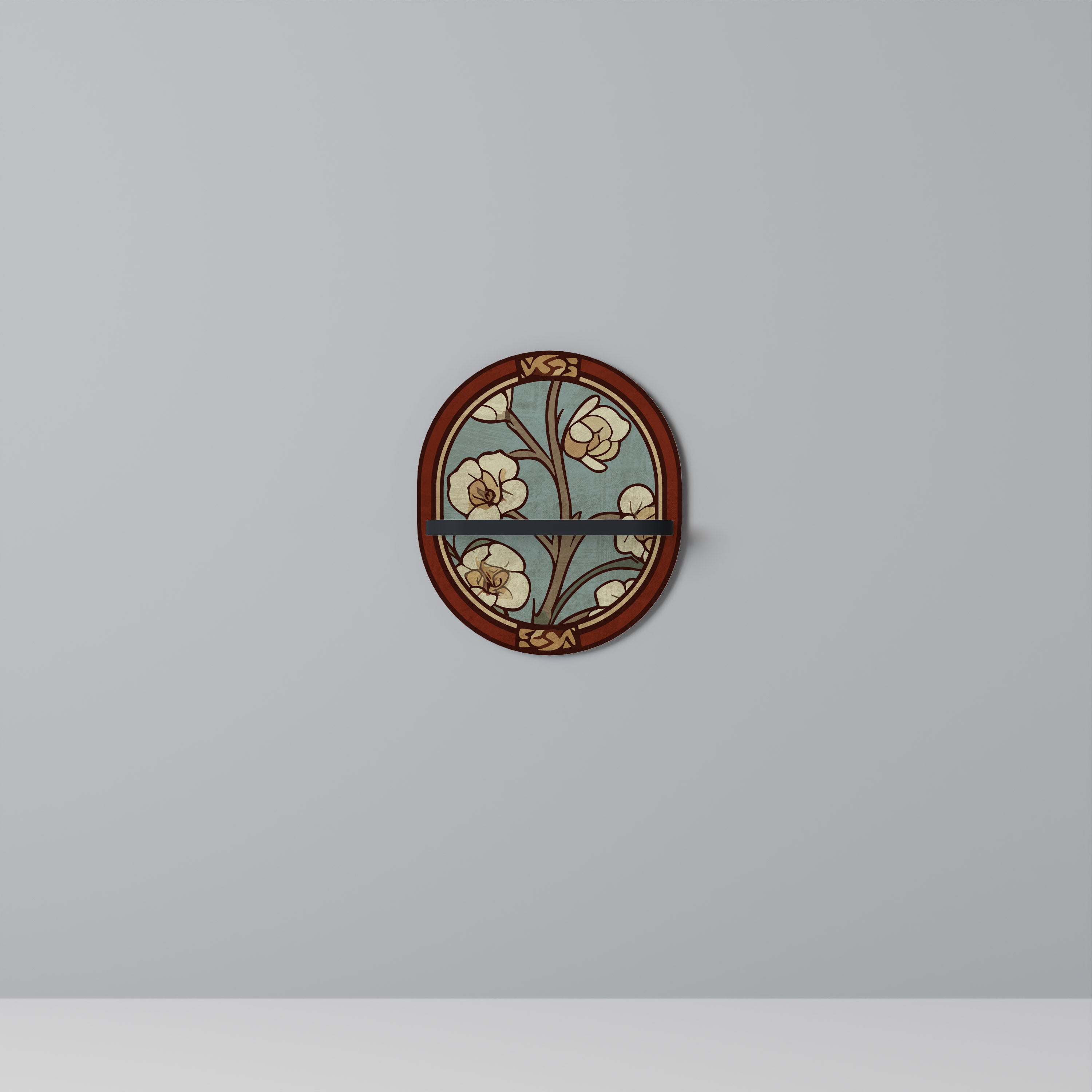 ORNATE PETALS Decorative Art Shelf