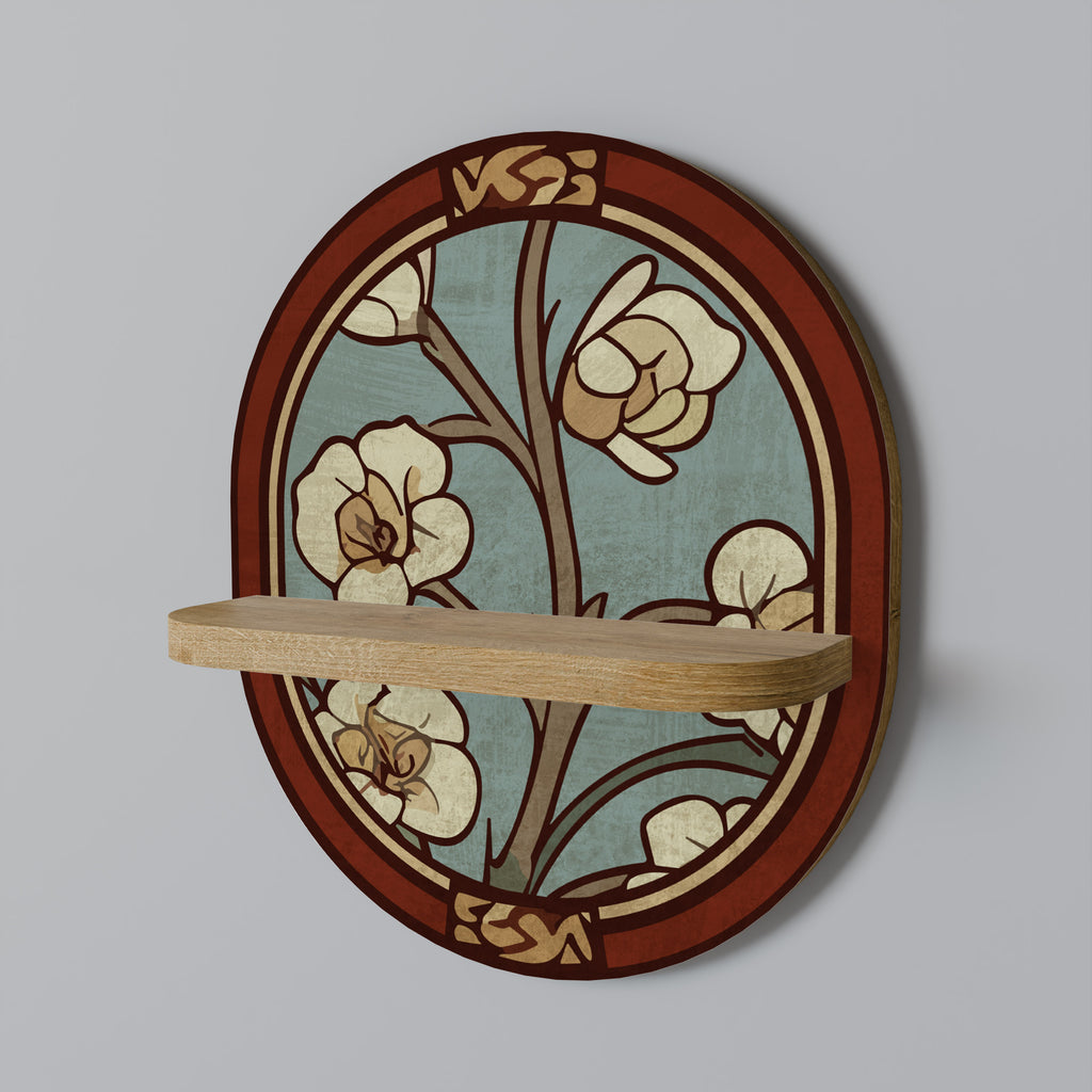 ORNATE PETALS Decorative Art Shelf