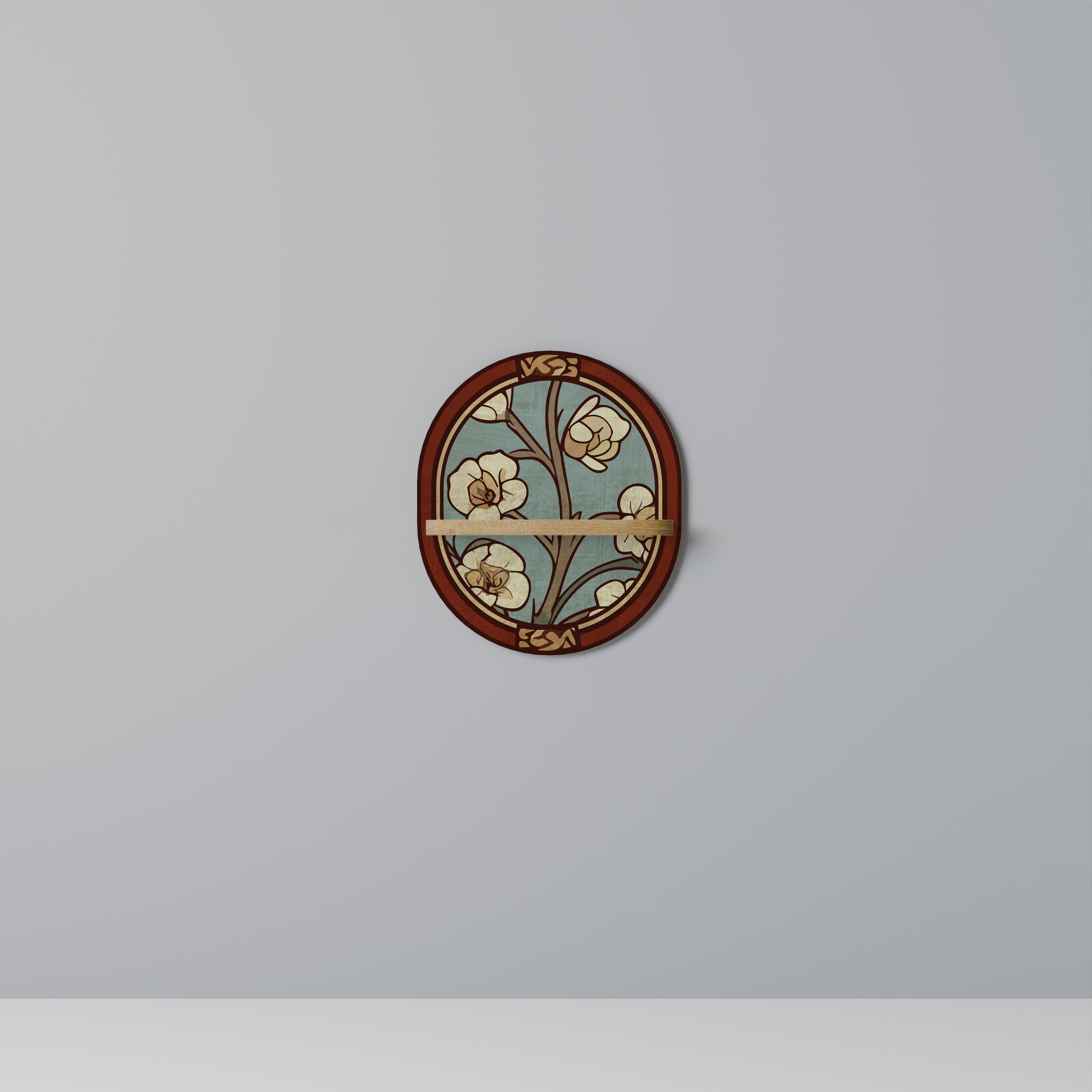 ORNATE PETALS Decorative Art Shelf