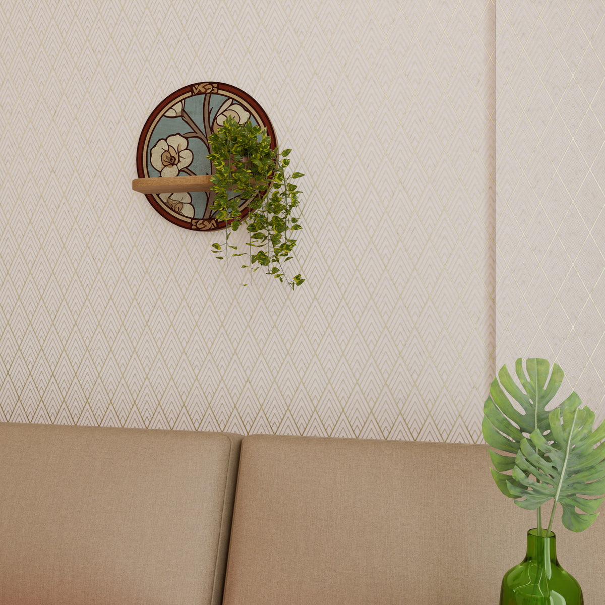 ORNATE PETALS Art Shelf