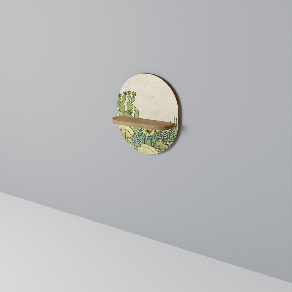 SUCCULENTS KALEIDOSCOPE Decorative Art Shelf