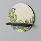 SUCCULENTS KALEIDOSCOPE Decorative Art Shelf