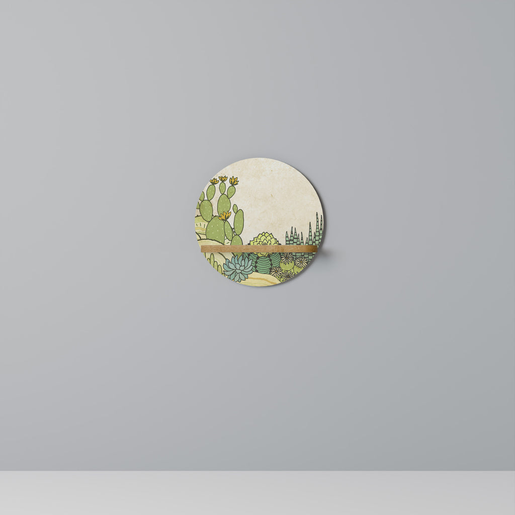 SUCCULENTS KALEIDOSCOPE Decorative Art Shelf