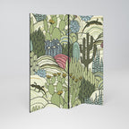 SUCCULENTS KALEIDOSCOPE 4-teiliger Paravent