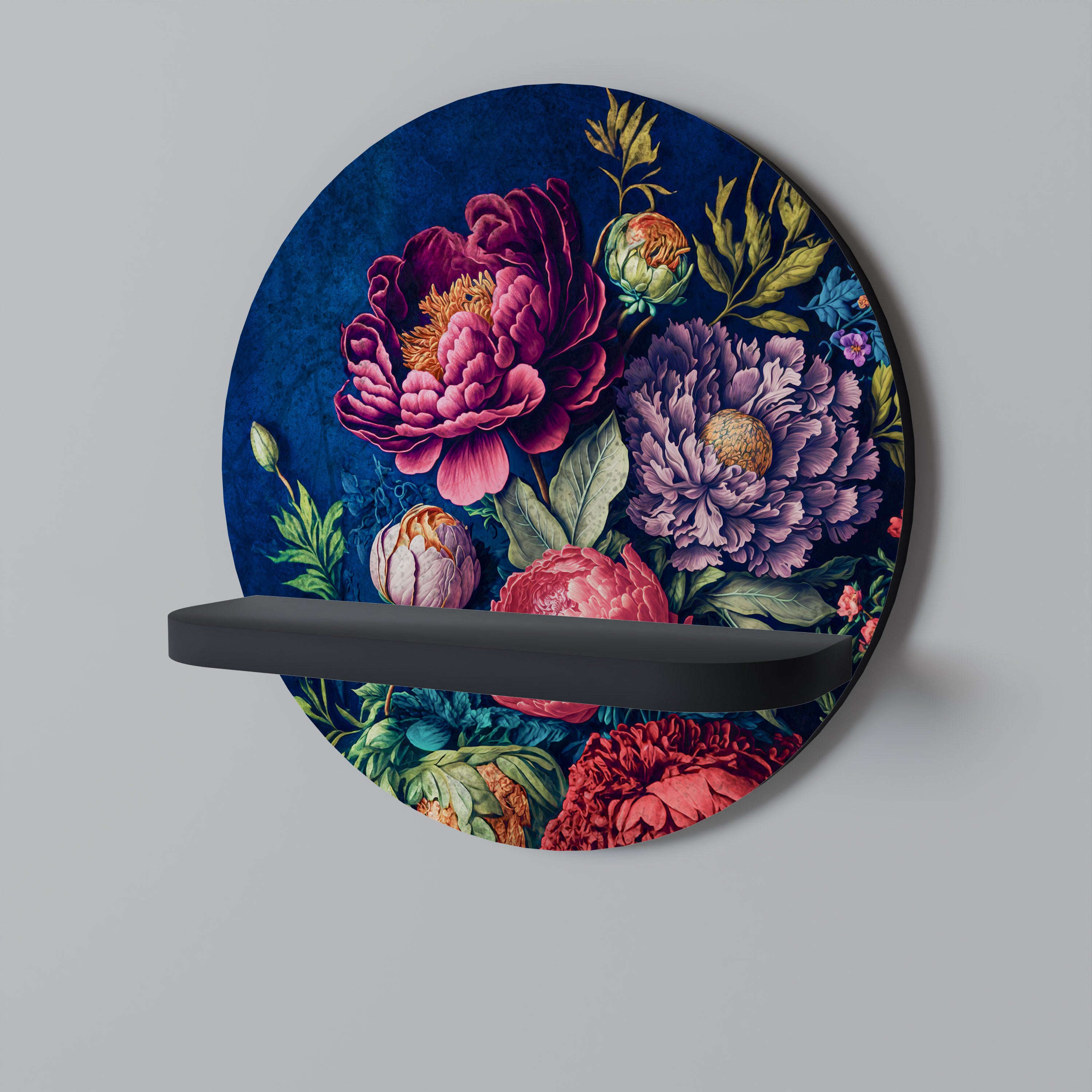 BLOOMING ELEGANCE Decorative Art Shelf