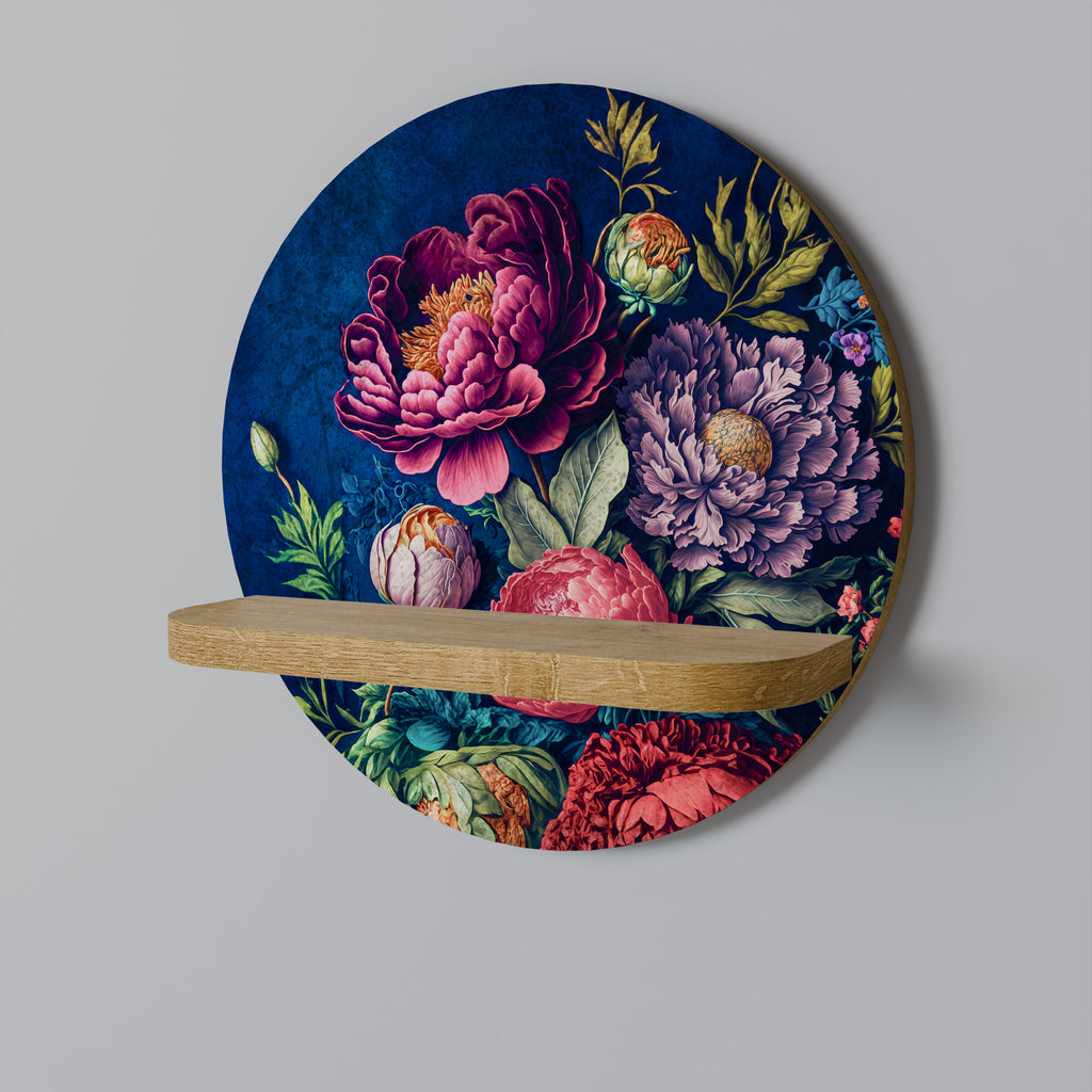 BLOOMING ELEGANCE Decorative Art Shelf