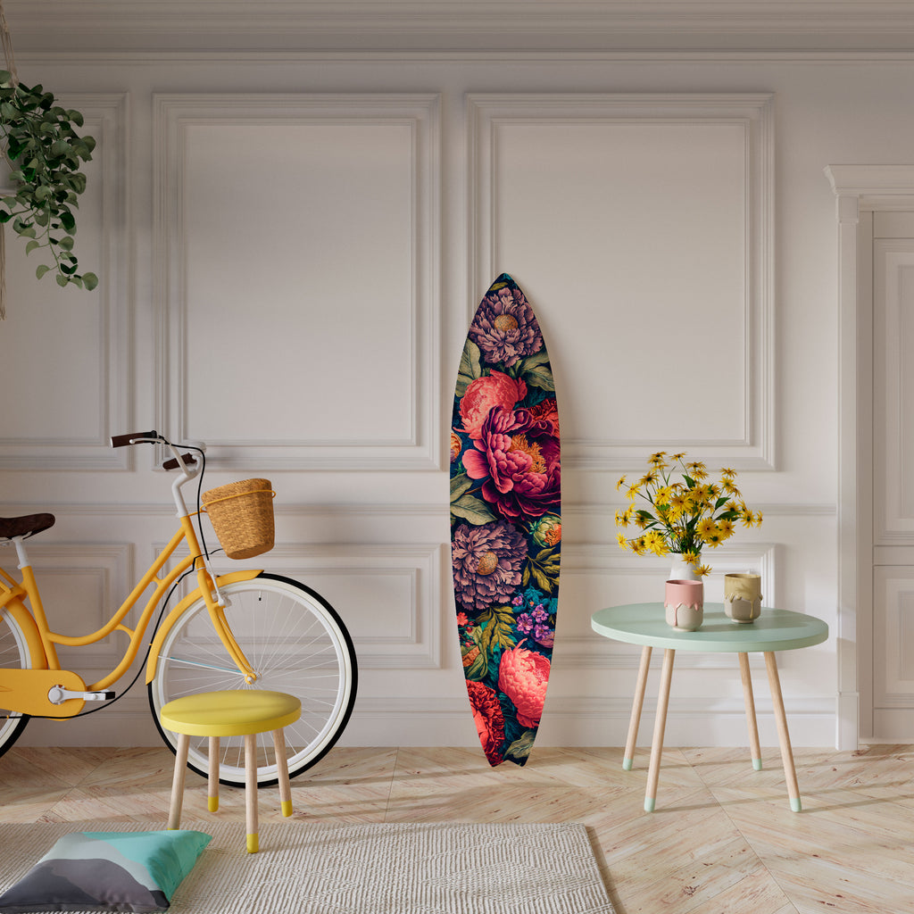 BLOOMING ELEGANCE Surfboard Decorative Panel