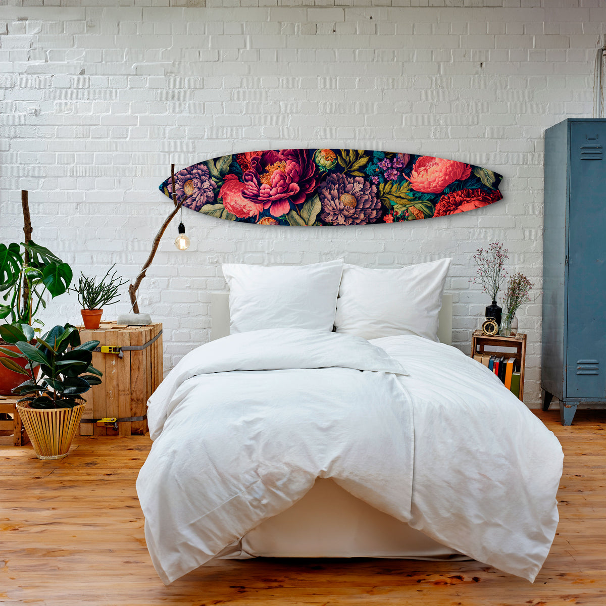 BLOOMING ELEGANCE Deko-Surfboard