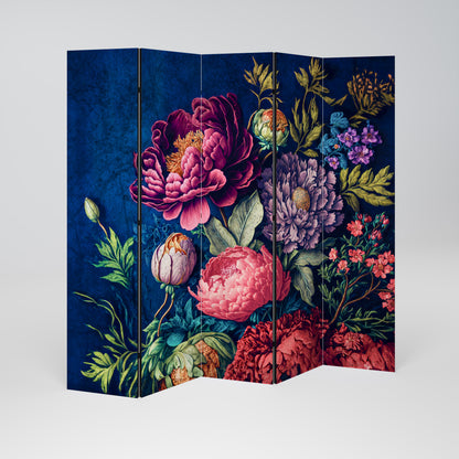 BLOOMING ELEGANCE 5-Panel Room Divider