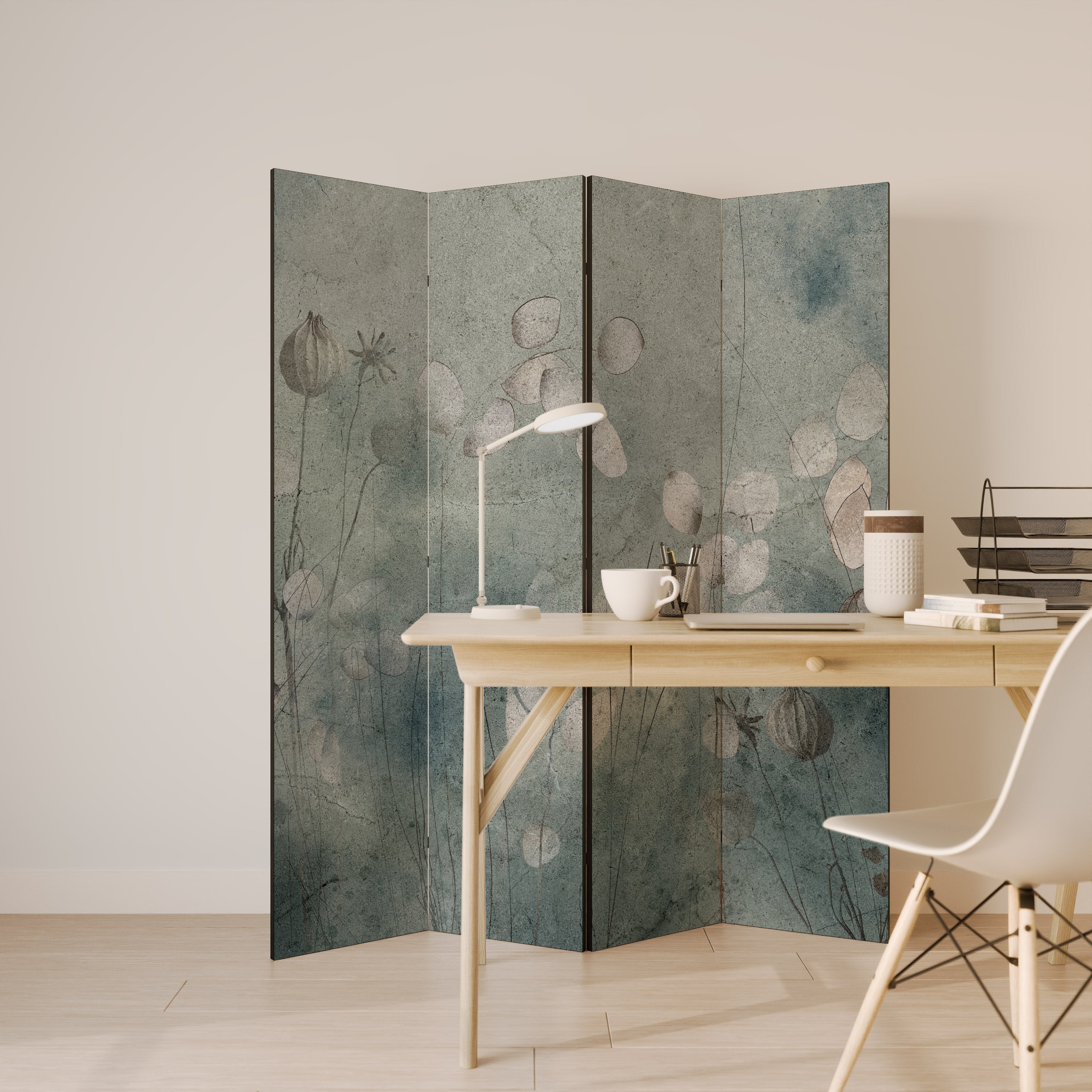 NIGHT LADY 4-Panel Room Divider