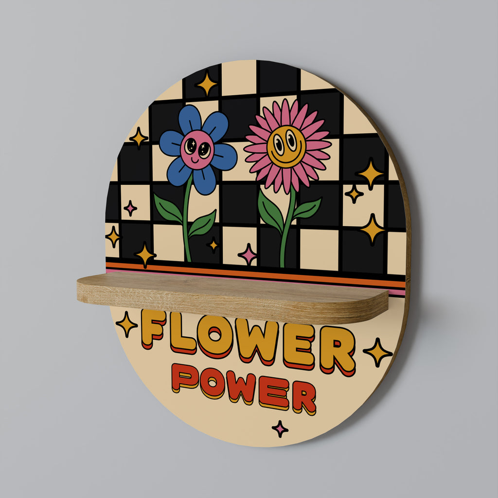 FLOWER POWER Decorative Art Shelf