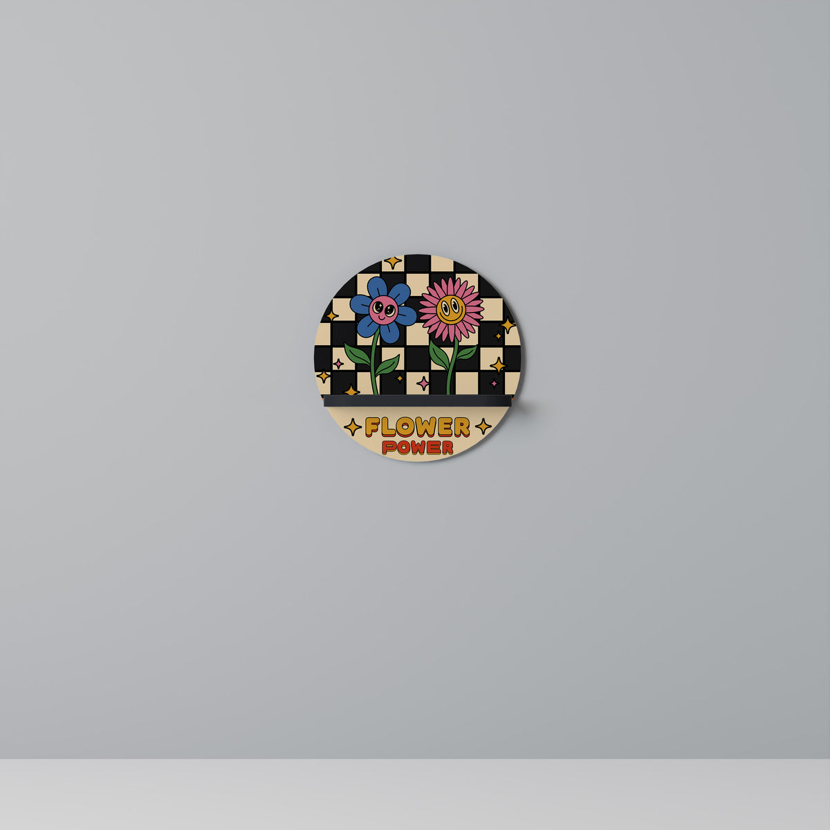 FLOWER POWER Dekoratives Wandregal