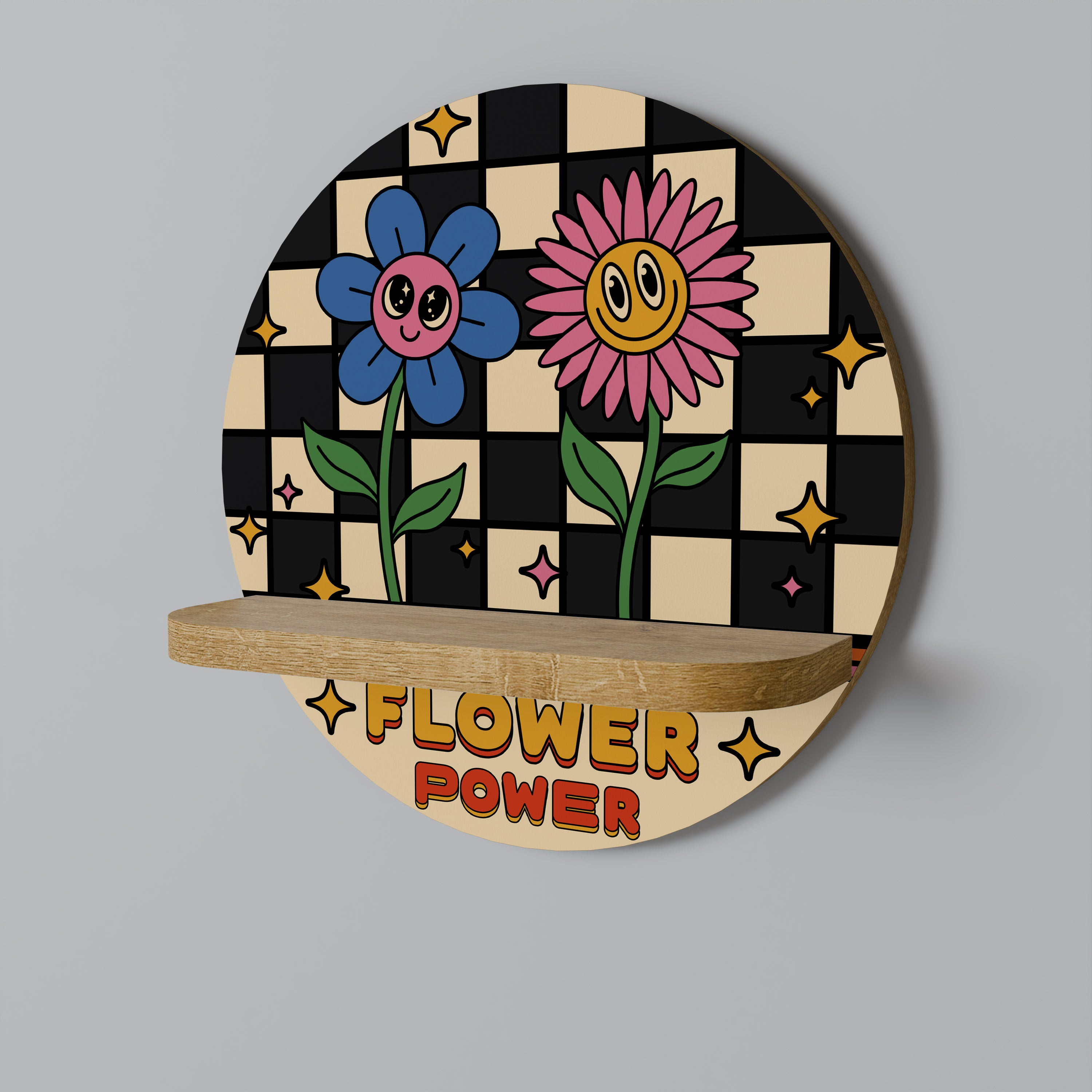 FLOWER POWER Decorative Art Shelf
