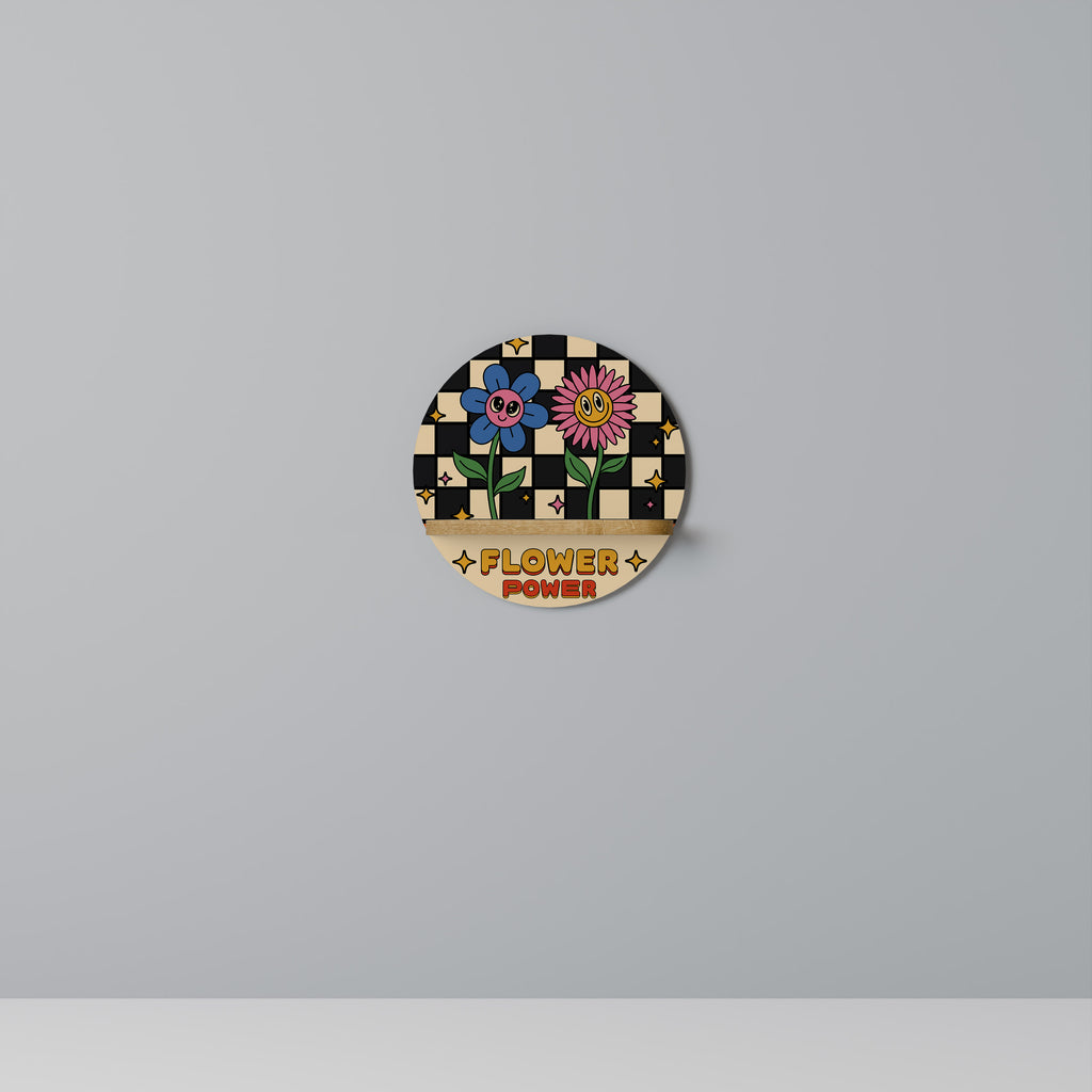 FLOWER POWER Decorative Art Shelf