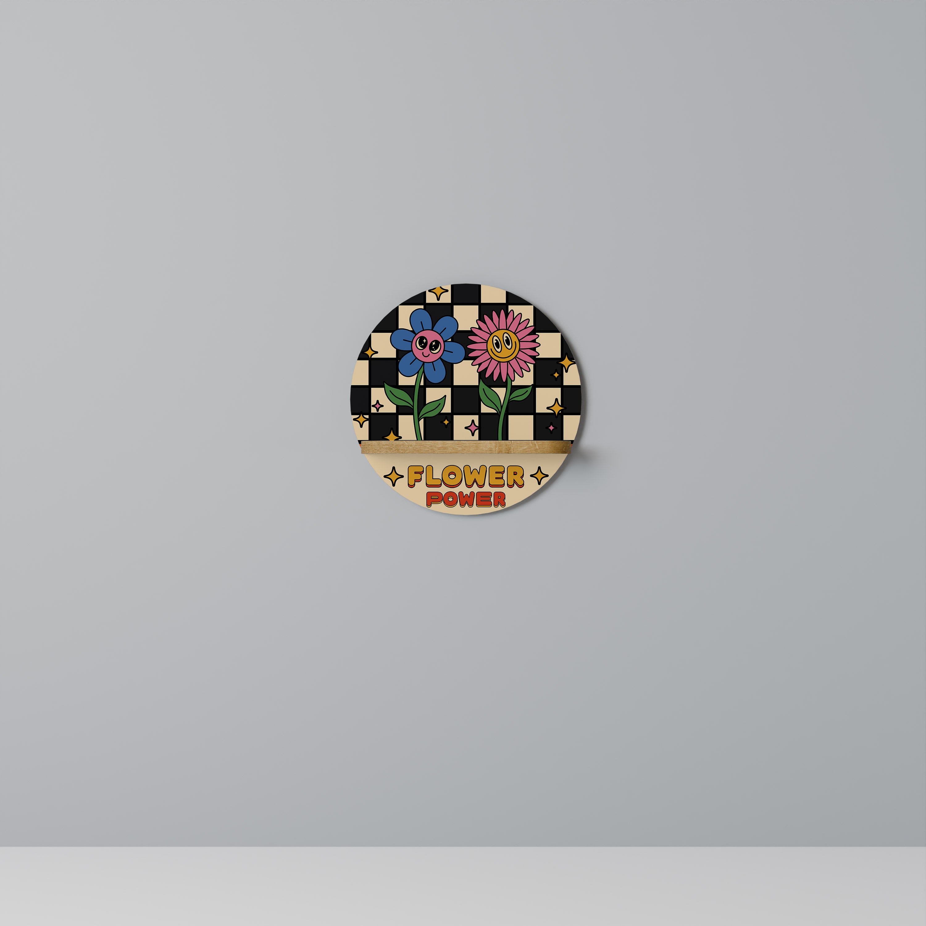 FLOWER POWER Decorative Art Shelf