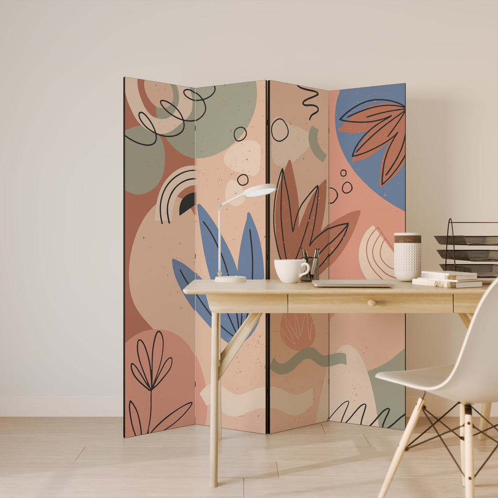 PASTEL DESTINY Rumsavdelare 4 paneler