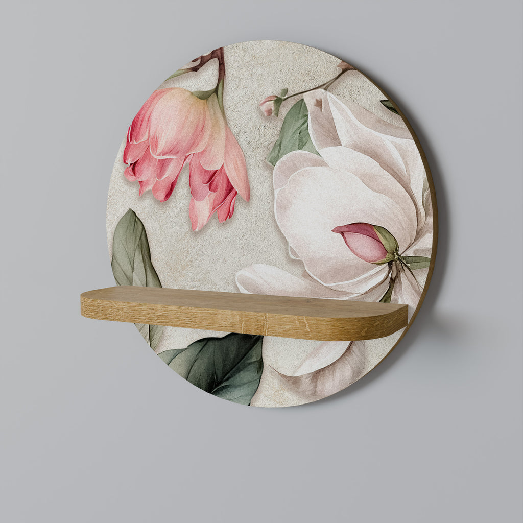 FLORAL GRACE Decorative Art Shelf