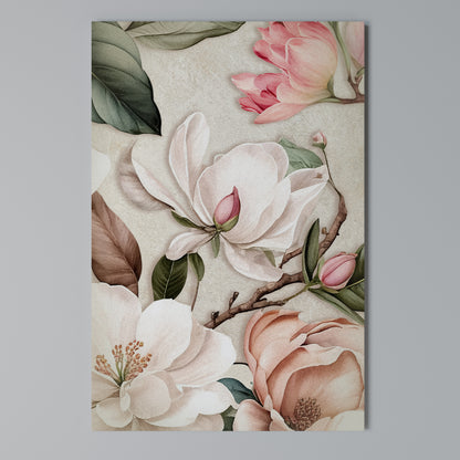 FLORAL GRACE Κατακόρυφος Πίνακας σε Καμβά