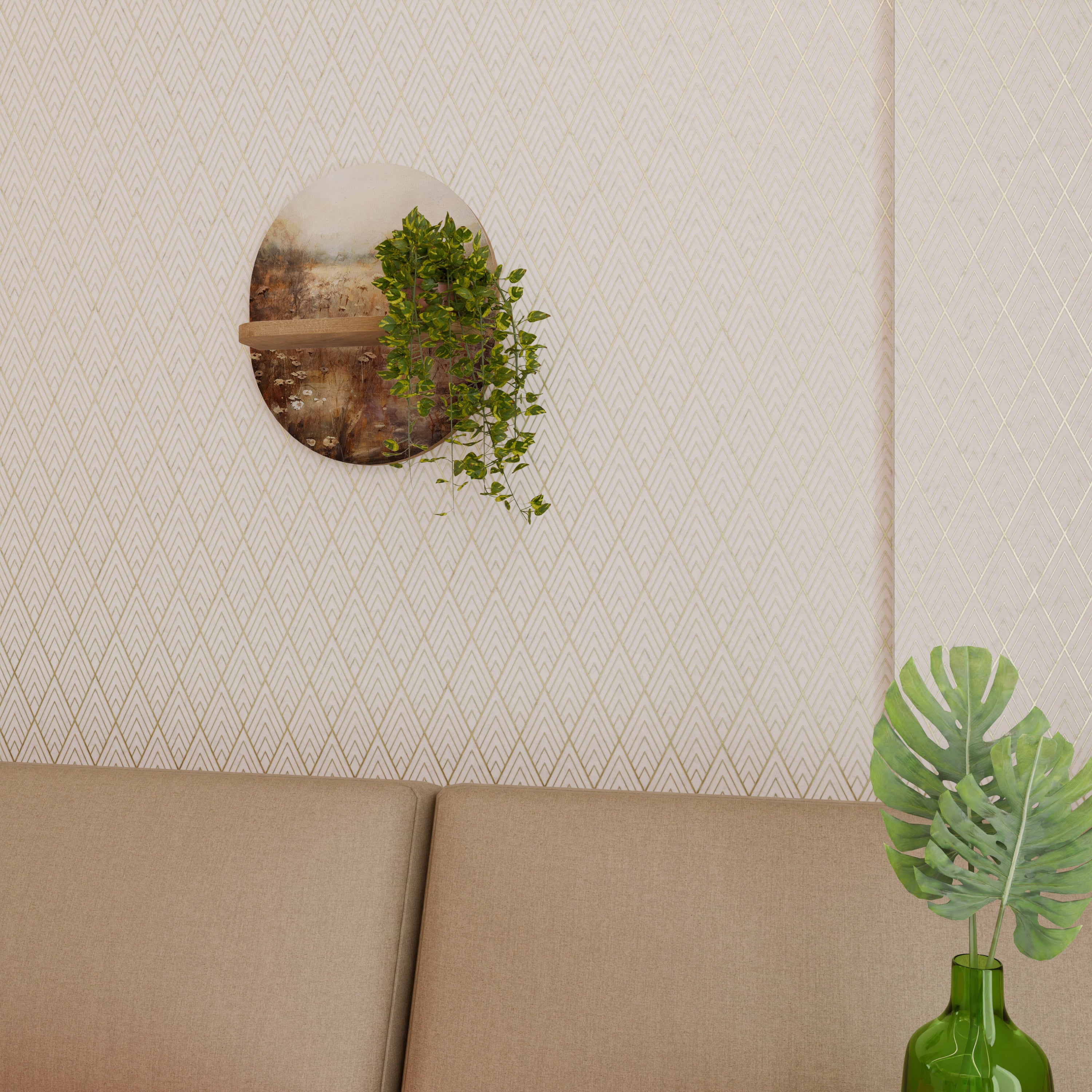 TRANQUIL FIELD Decorative Art Shelf