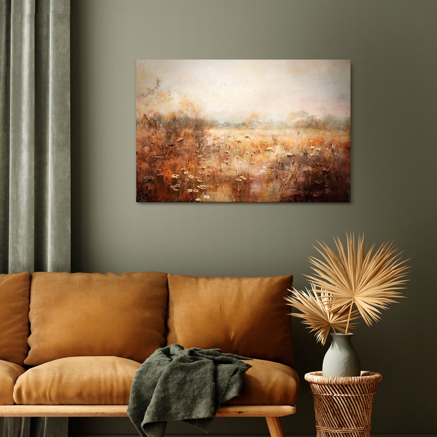 TRANQUIL FIELD Horizontal Canvas Print