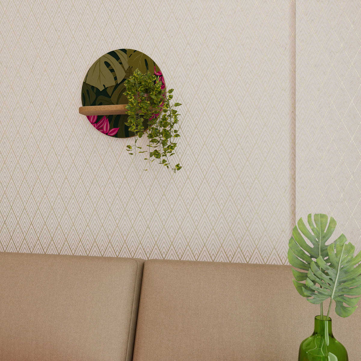 TROPICAL BEAUTY Art Shelf