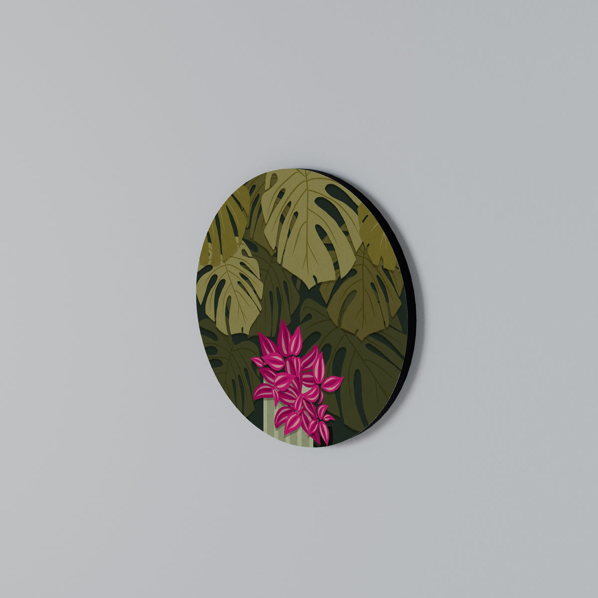 TROPICAL BEAUTY Round Wall Art