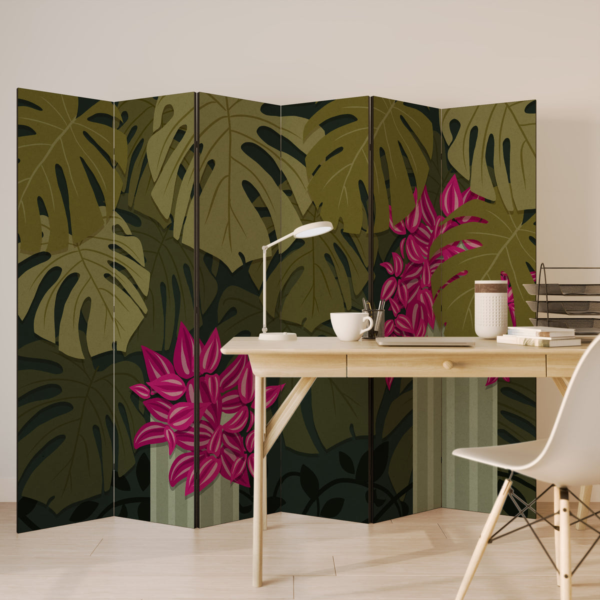TROPICAL BEAUTY 6-Panel Room Divider