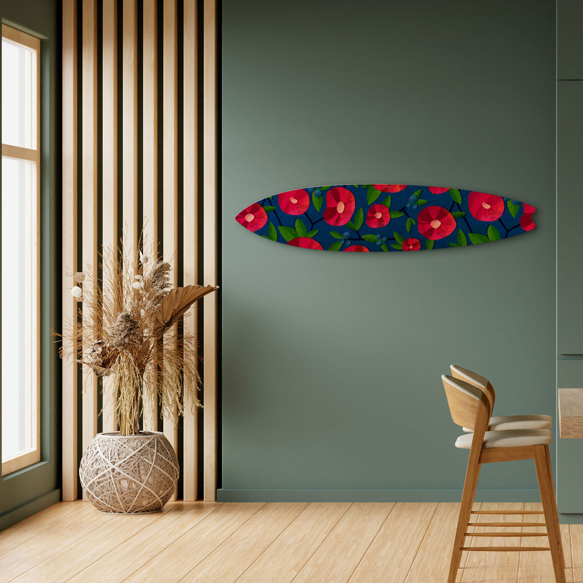 SPRING THOUGHTS Panel decorativo de tabla de surf