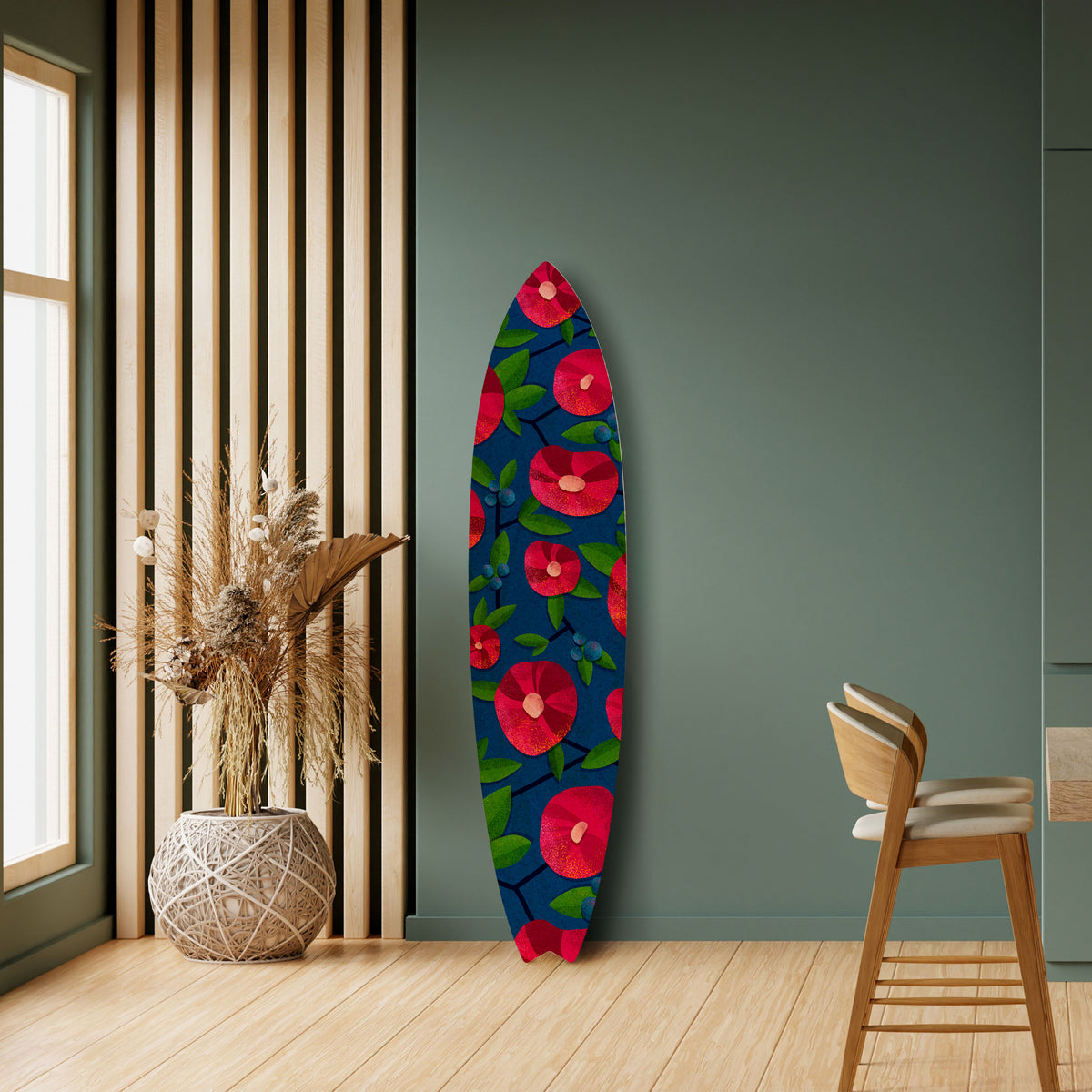 SPRING THOUGHTS Panel decorativo de tabla de surf