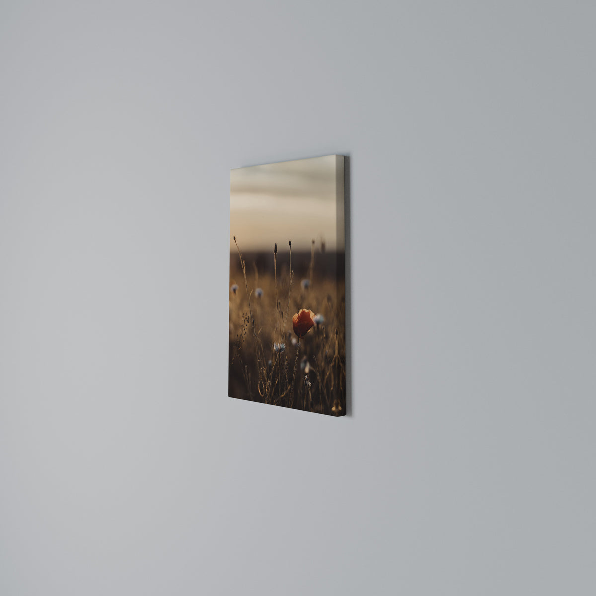GLOWING MEADOWS AT DUSK Vertical Canvas Print
