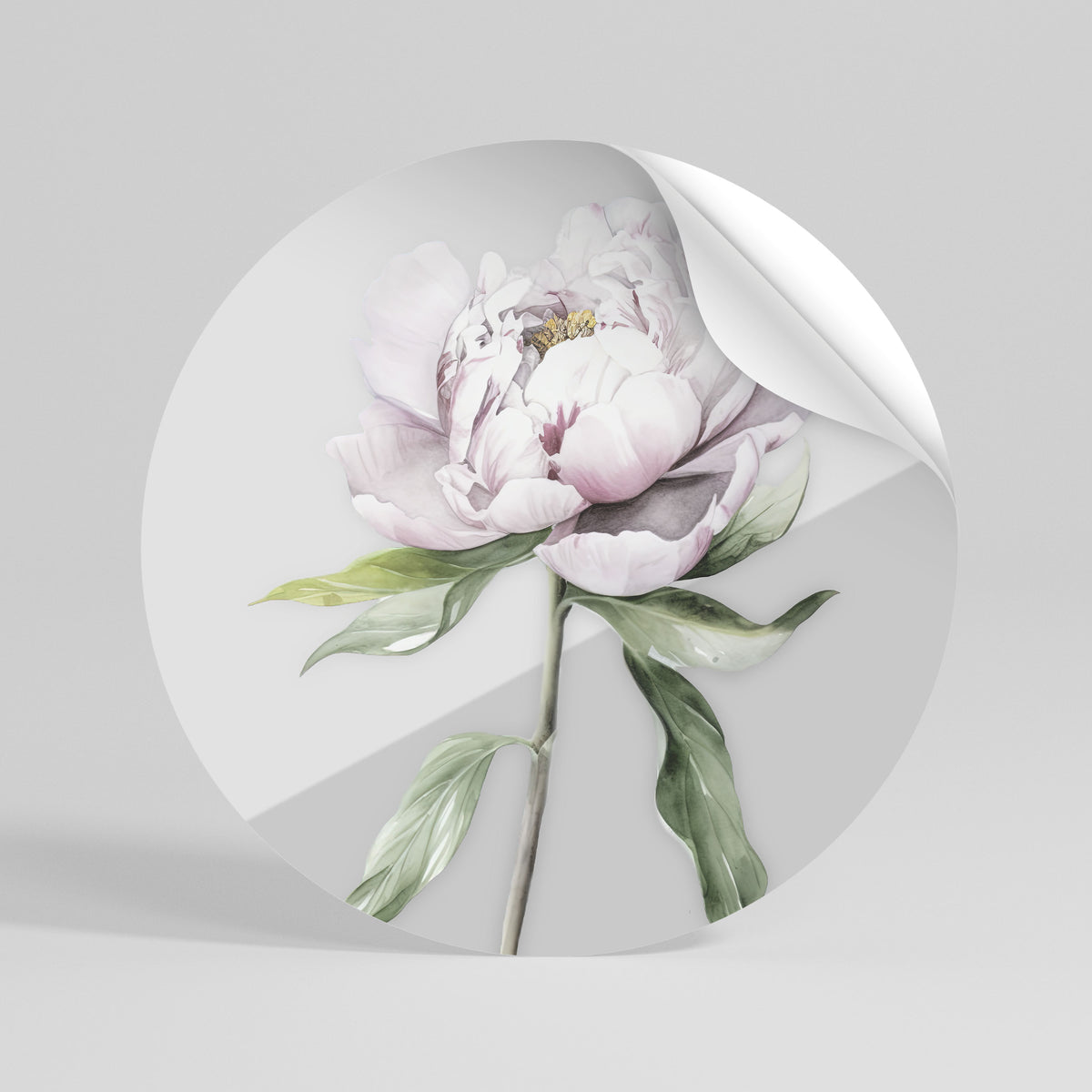 EVOCATIVE FLORAL FANTASY Αυτοκόλλητη Αφίσα στρογγυλή