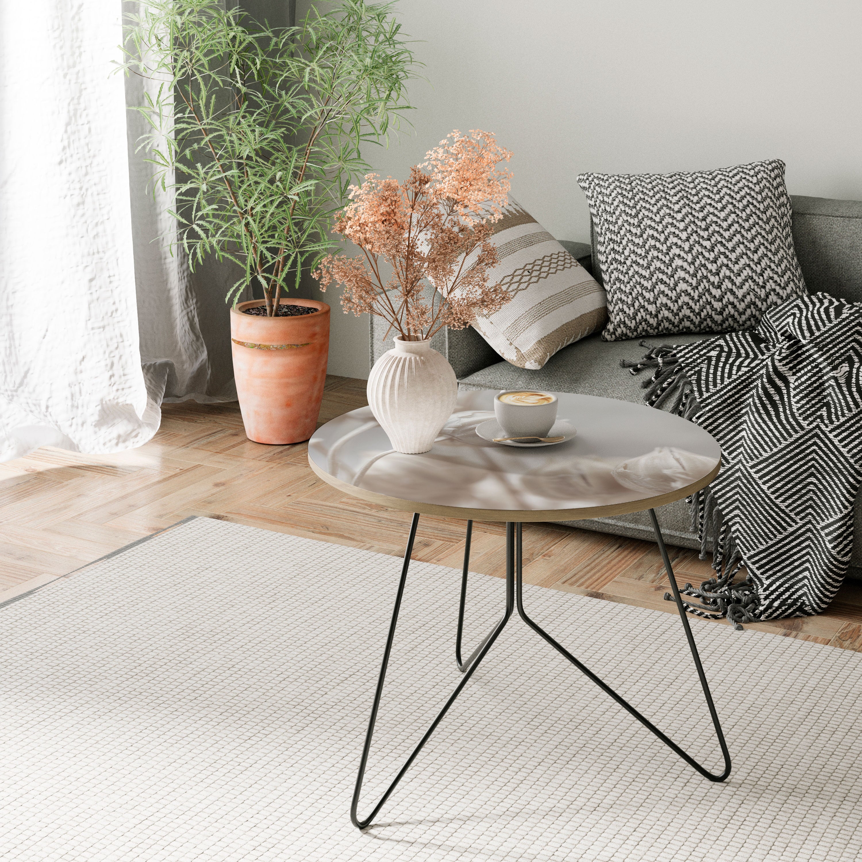 MYSTICAL BOTANICAL BLUSH Coffee Table