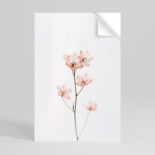 WHISPERS OF PINK Selbstklebendes Poster - Hochformat