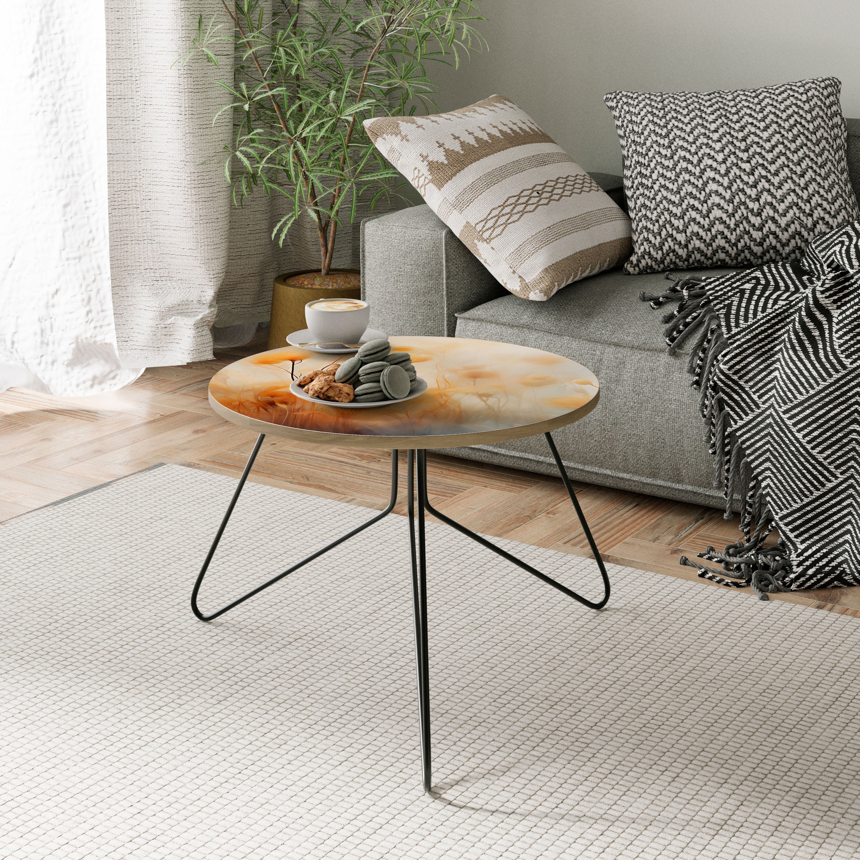 GOLDEN HUE EMBRACE Mesa de Centro