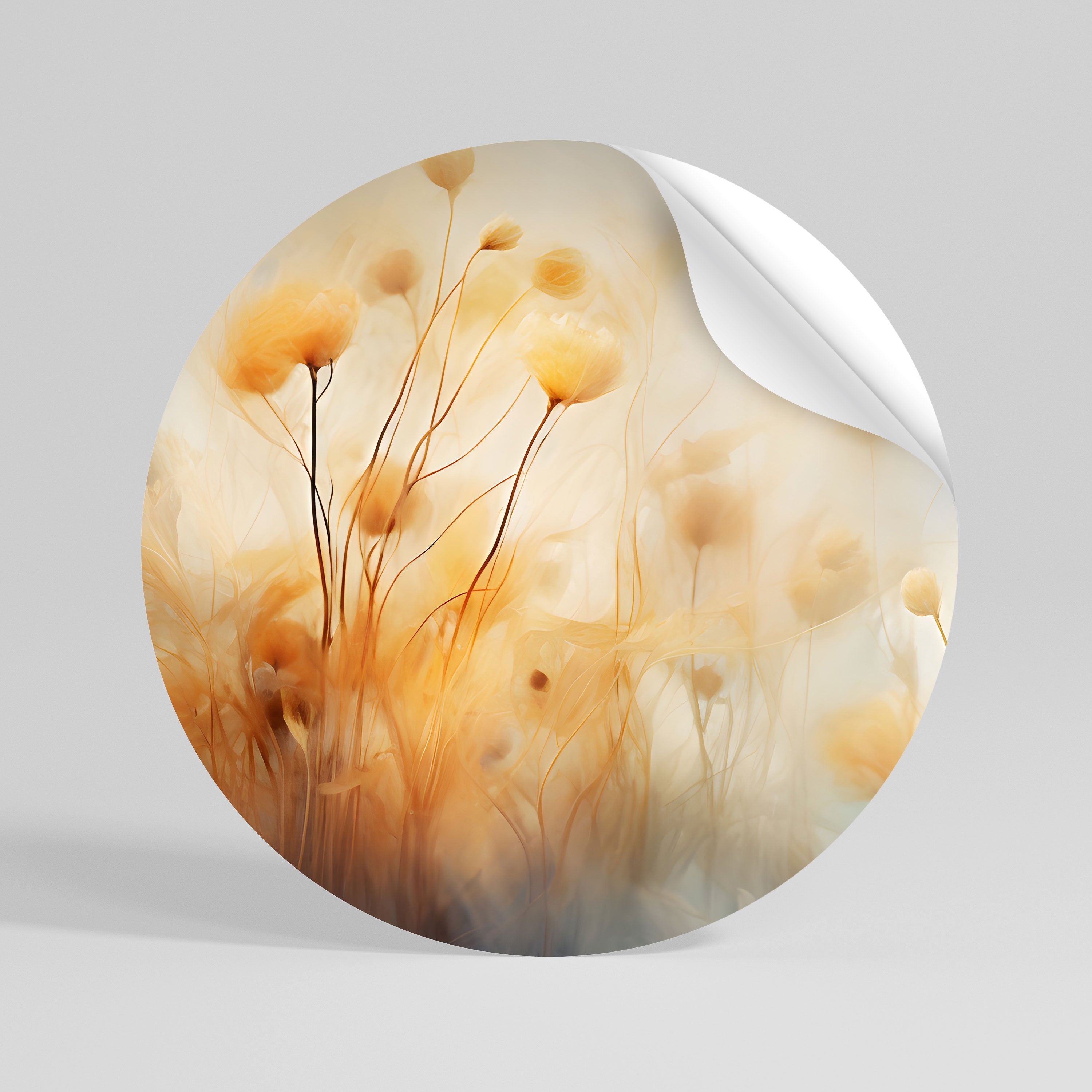 GOLDEN HUE EMBRACE Vinilo adhesivo redondo