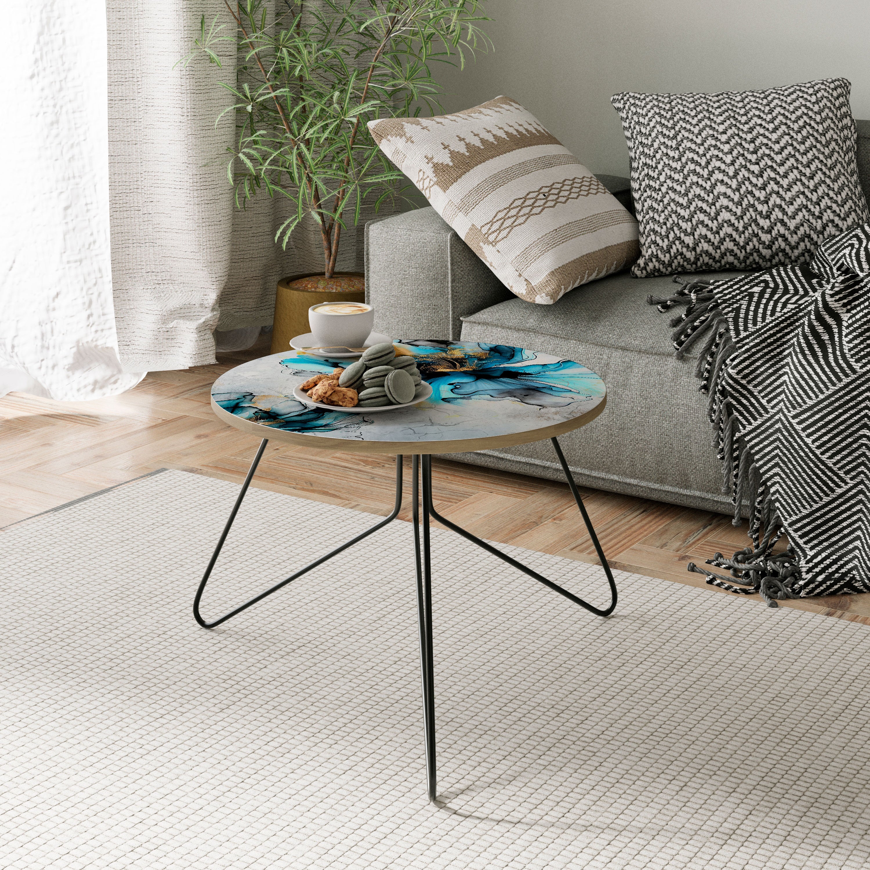 COBALT BLOSSOMS Τραπεζάκι σαλονιού