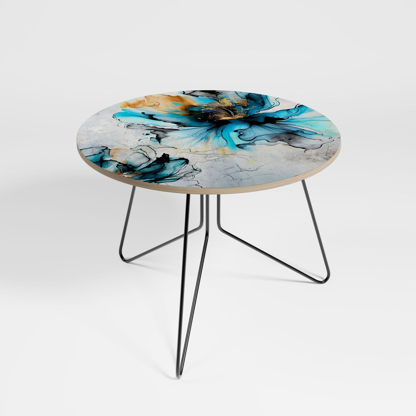 COBALT BLOSSOMS Large Coffee Table