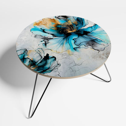 COBALT BLOSSOMS Large Coffee Table