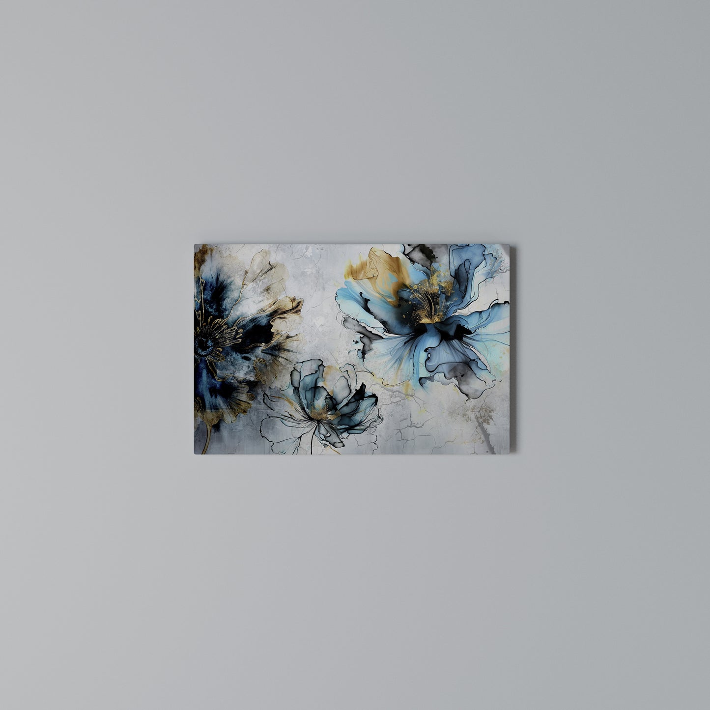 COBALT BLOSSOMS Horizontal Canvas Print