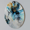 COBALT BLOSSOMS Round Wall Art
