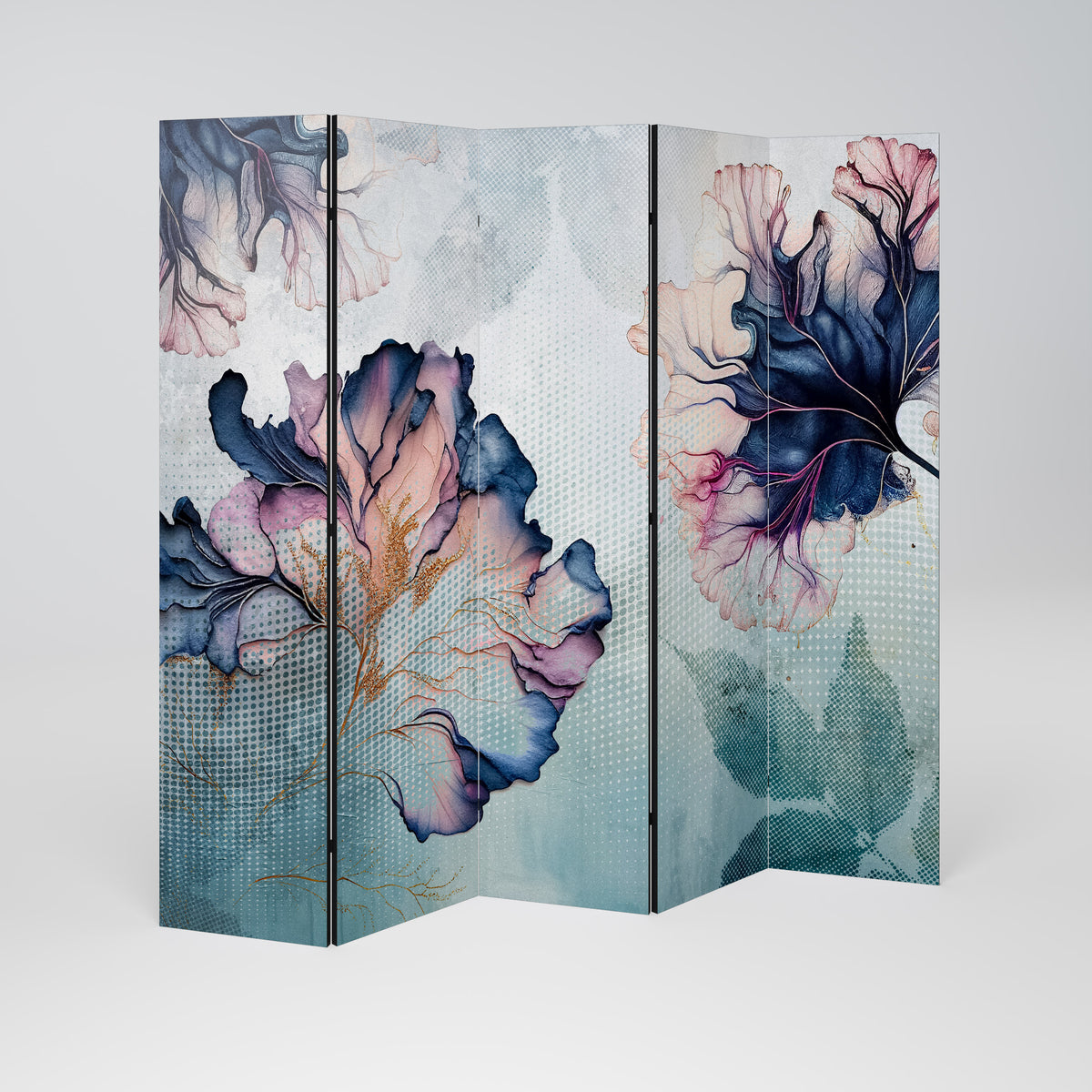 ICY BLOSSOMS 5-teiliger Paravent