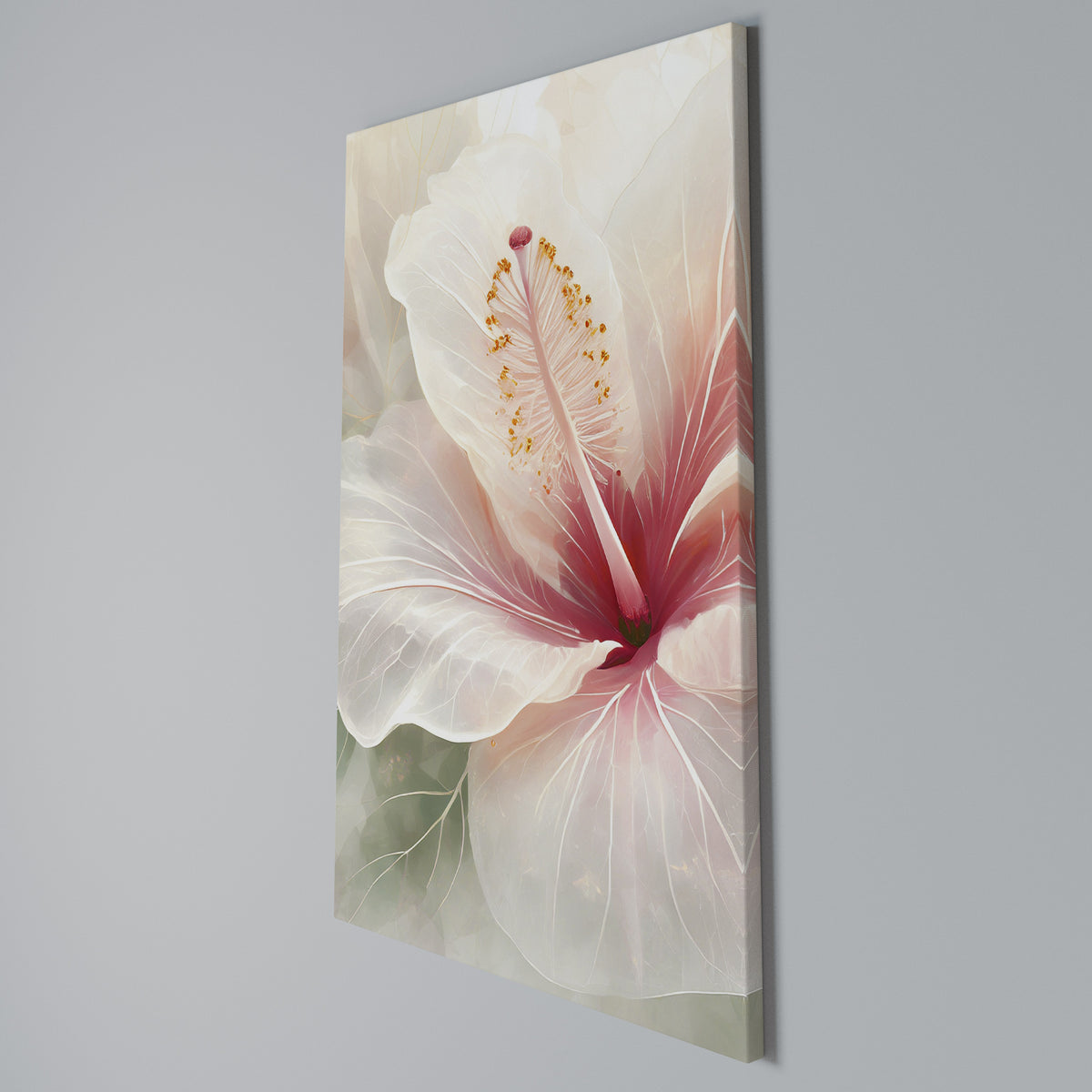 GOSSAMER FLORAL DREAM Vertical Canvas Print