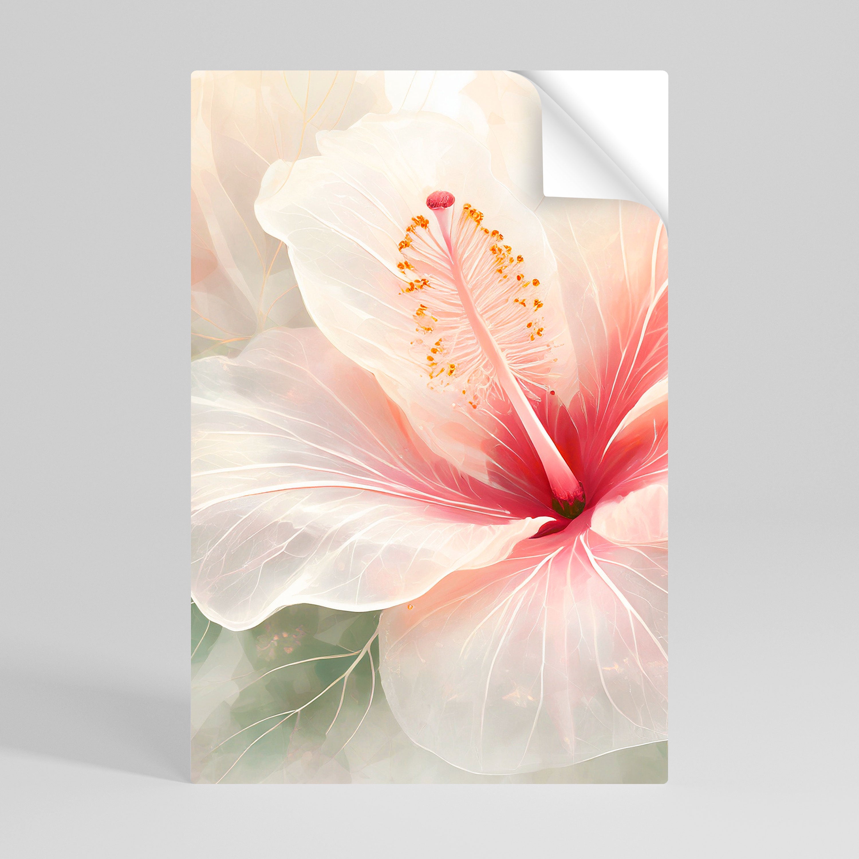 GOSSAMER FLORAL DREAM Peel and Stick Vertical Poster