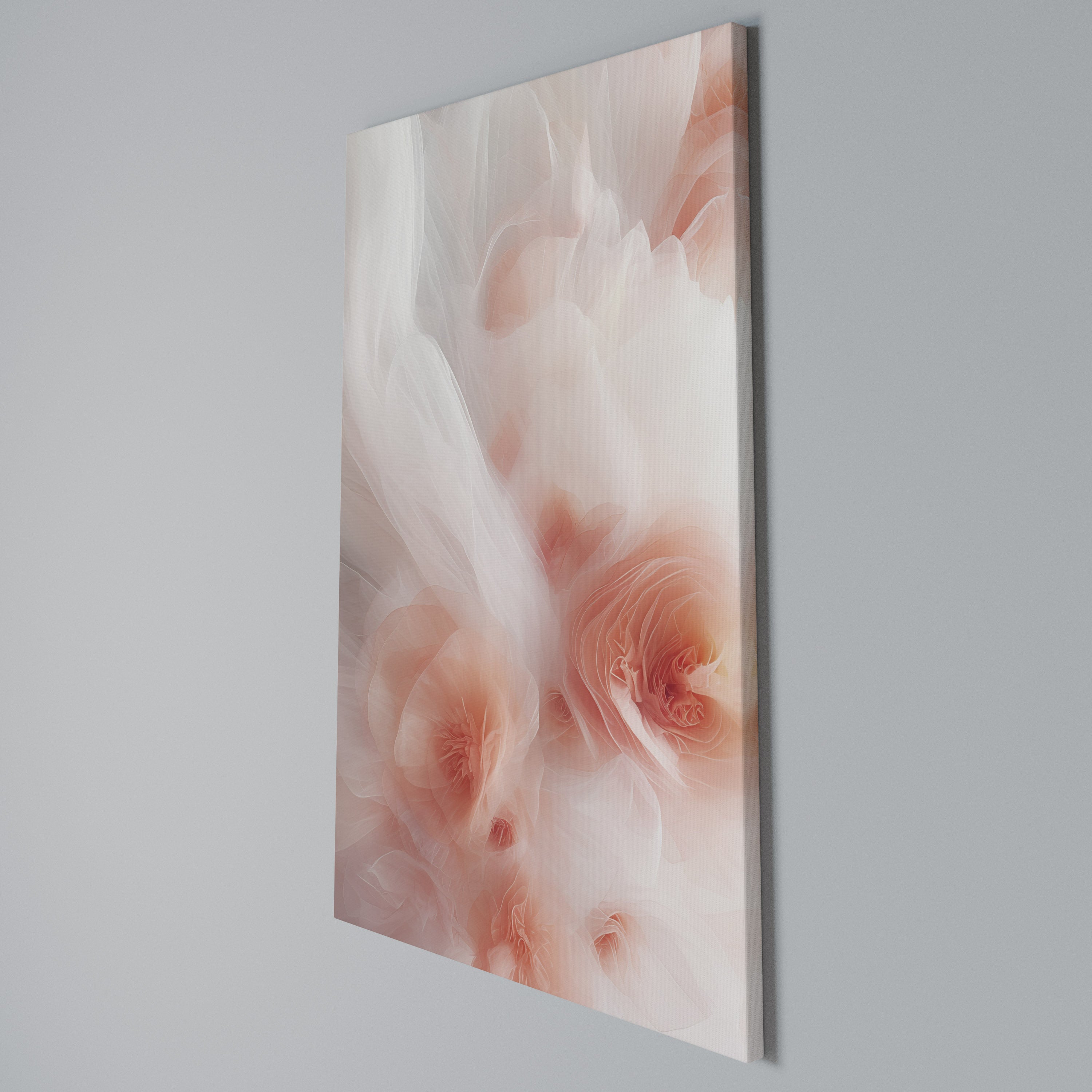 TENDER BLOSSOM VEIL Vertical Canvas Print