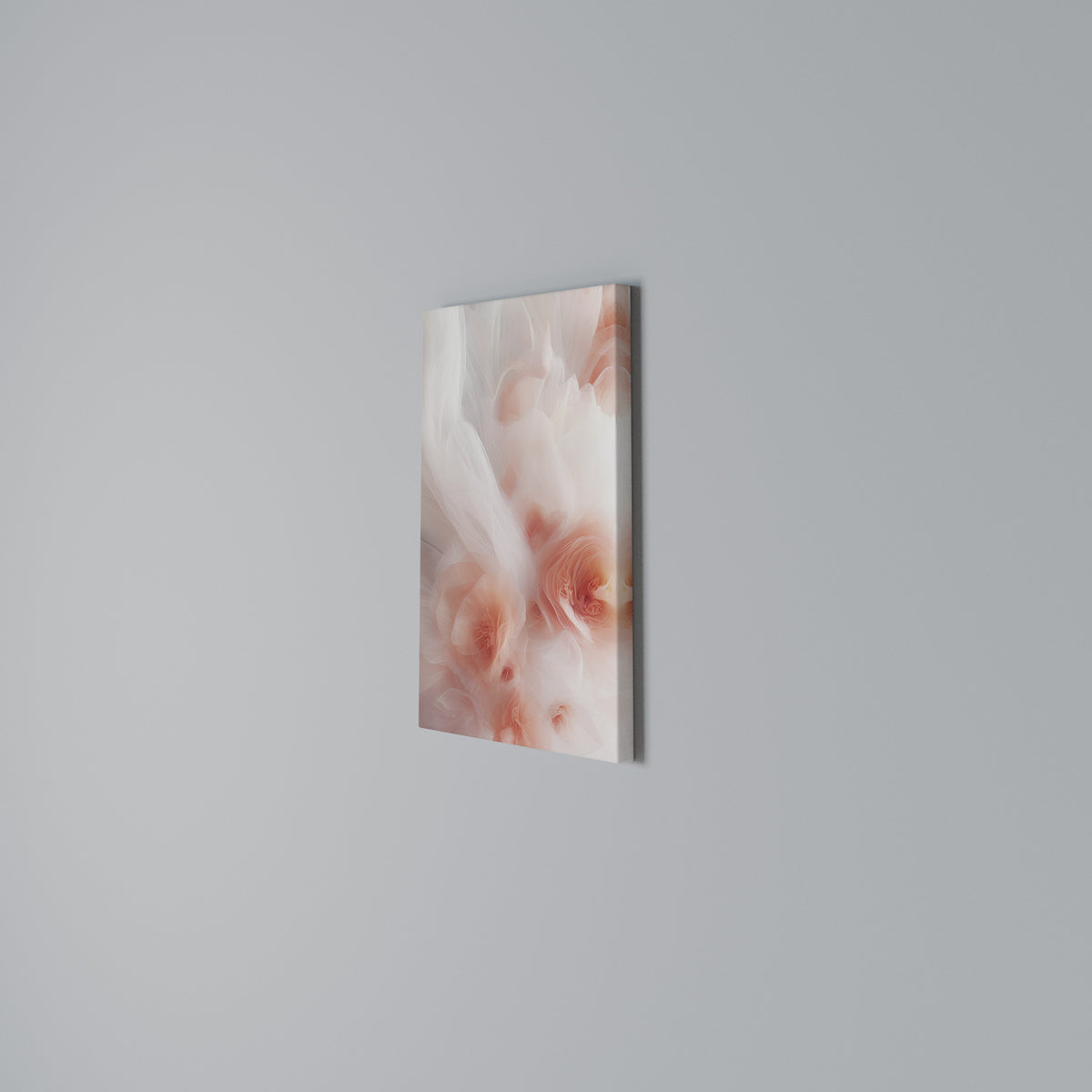 TENDER BLOSSOM VEIL Vertical Canvas Print