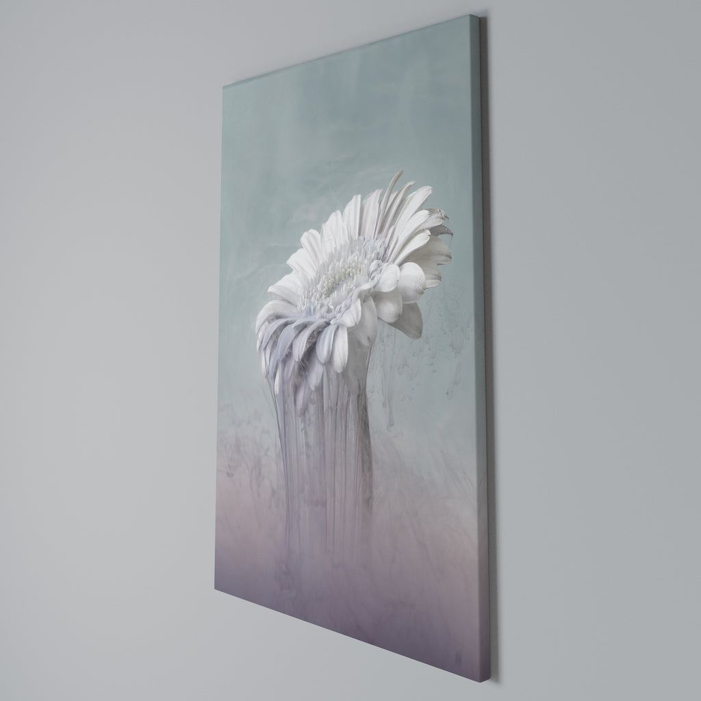 MELTING GERBERA Cuadro en lienzo vertical